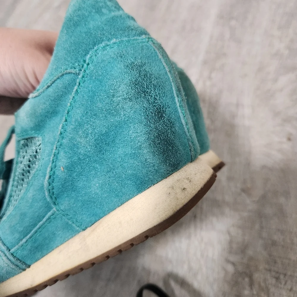 ASH Vintage Teal Platform Sneakers Size 37